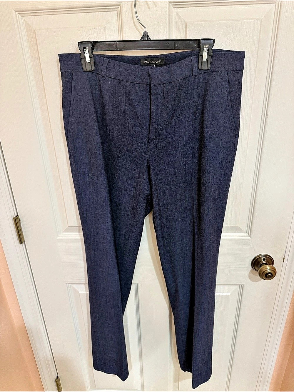 Banana Republic Women's Trousers in Blue Size 12L Like New